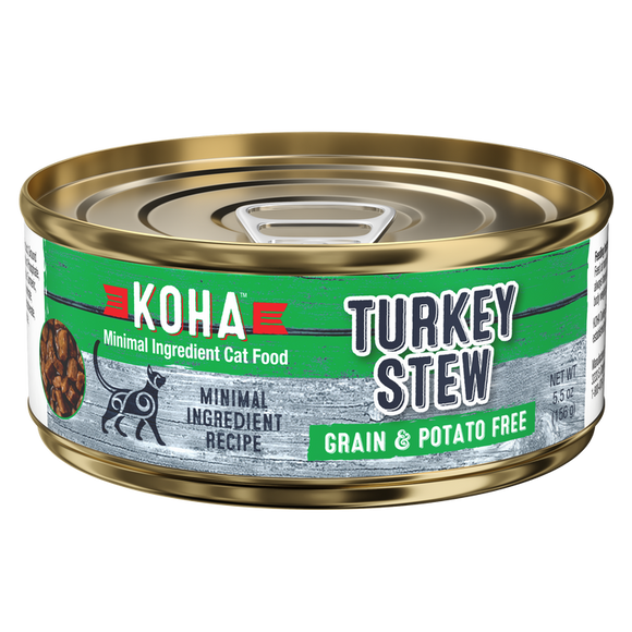 Koha Minimal Ingredient Turkey Stew for Cats (5.5 oz.)