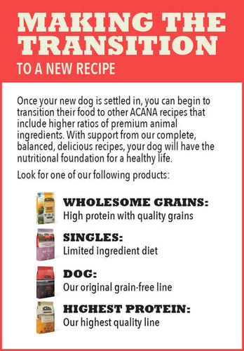 ACANA Rescue Care for Adopted Dogs Red Meat, Liver & Whole Oats Recipe Dry Dog Food