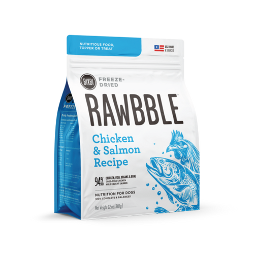 Bixbi RAWBBLE® Freeze Dried Food Chicken & Salmon Recipe