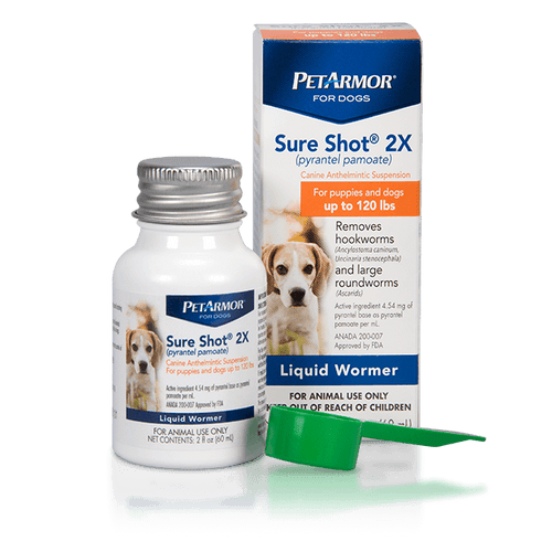 PetArmor Sure Shot 2X pyrantel pamoate for Dogs Howell MI Pet X Supplies Tack