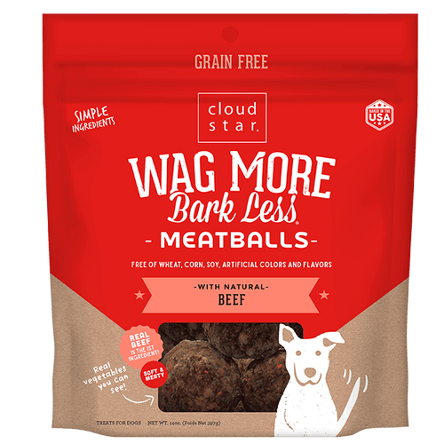 Cloud Star Wag More Bark Less Meatballs Beef Dog Treats Howell